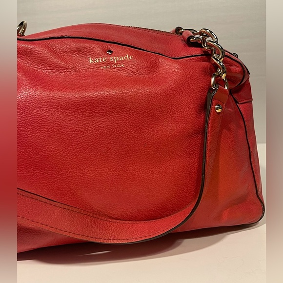 Kate Spade Pink Gold chain Leather purse - Picture 1 of 11